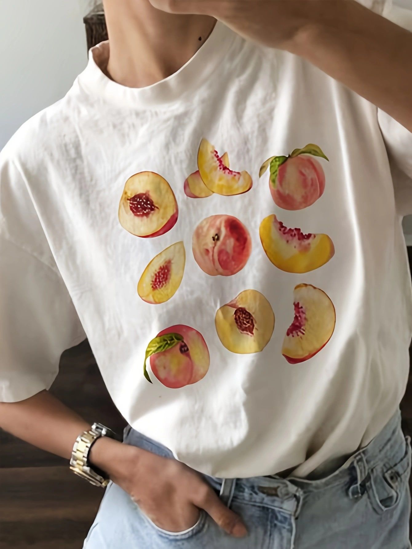 Shirt Ideas, Vintage Peaches Printed …