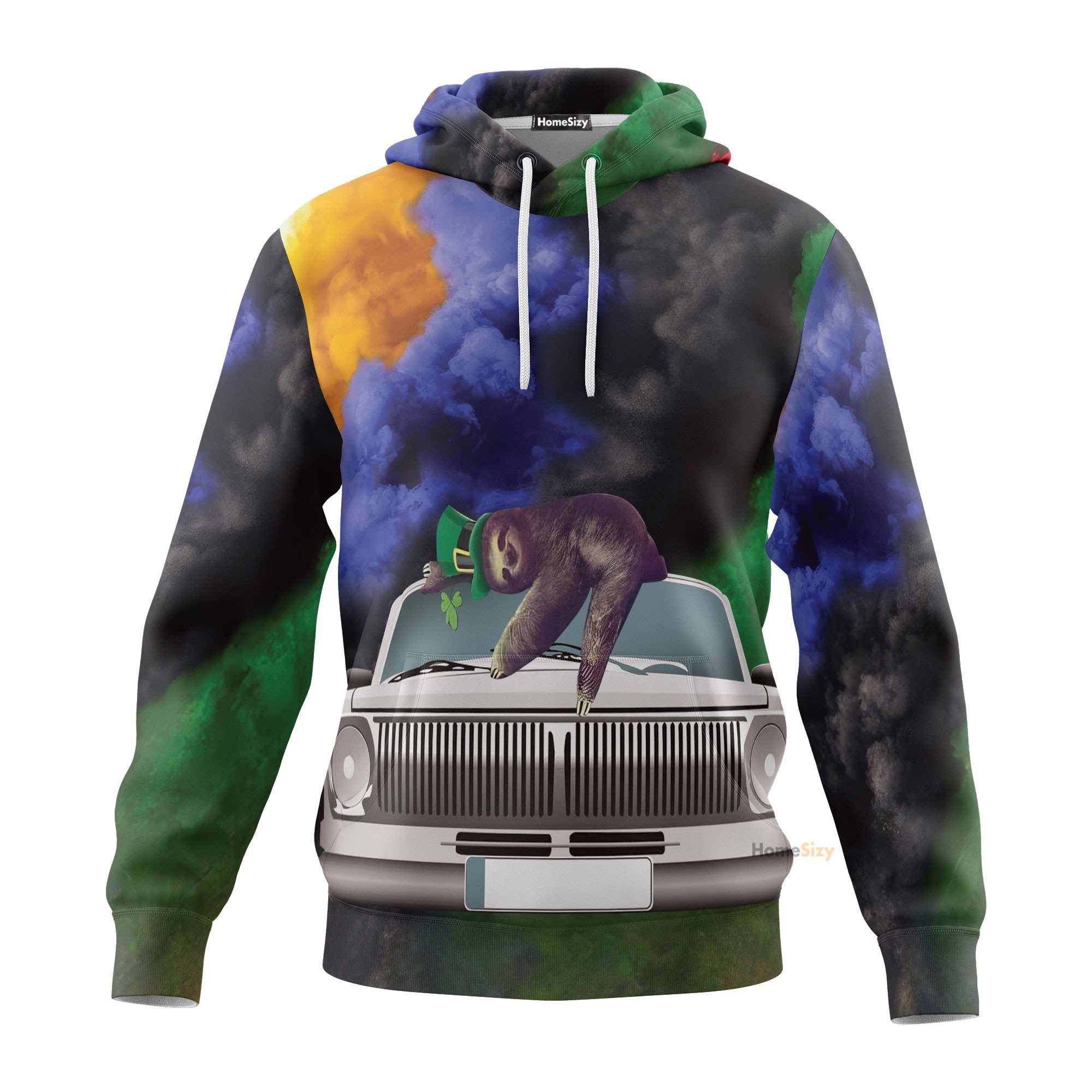 Fast Sloth St Patrick’S Day Custom Cosplay Hoodies Apparel Qt308082