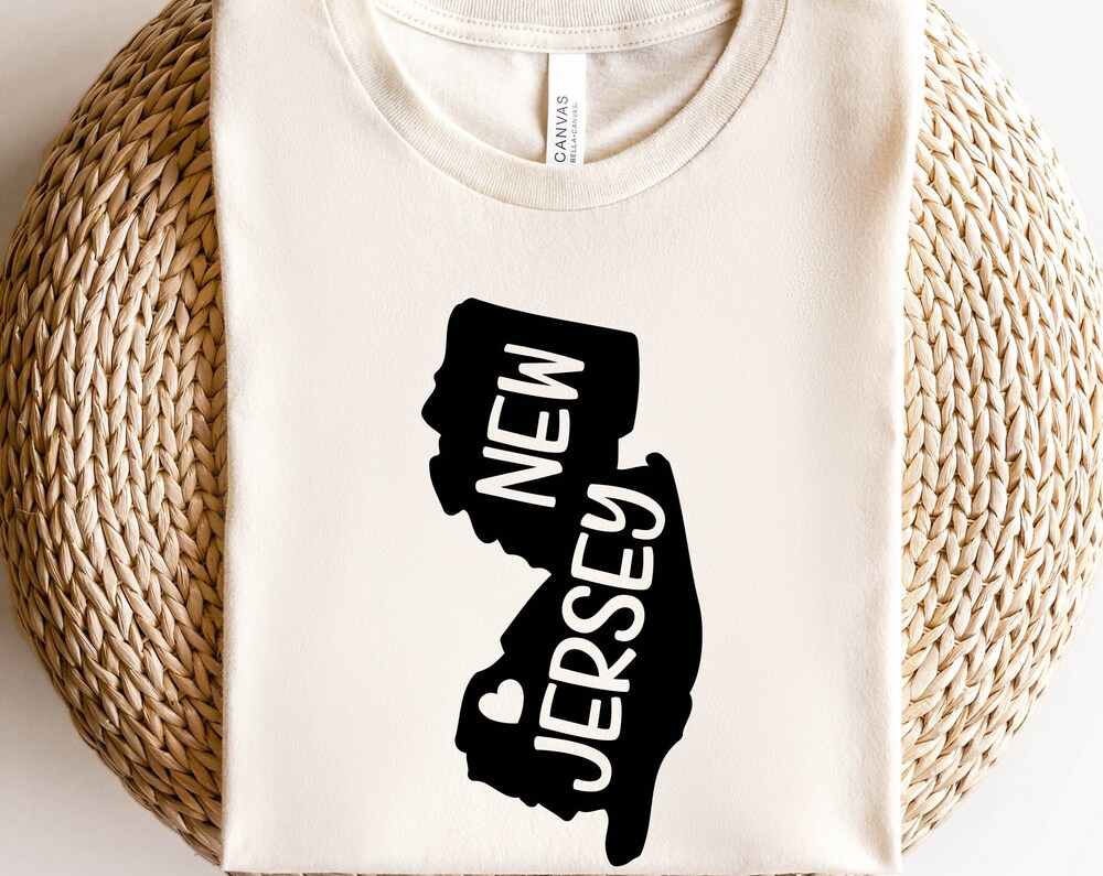 Peckshirt  New Jersey Shirt, New Jersey Map Shirt, New Jersey State Shirt, New Jersey State Map Shirt, New Jersey Apparel, New Jersey Gift - Print In Your Way Moderndaydecors