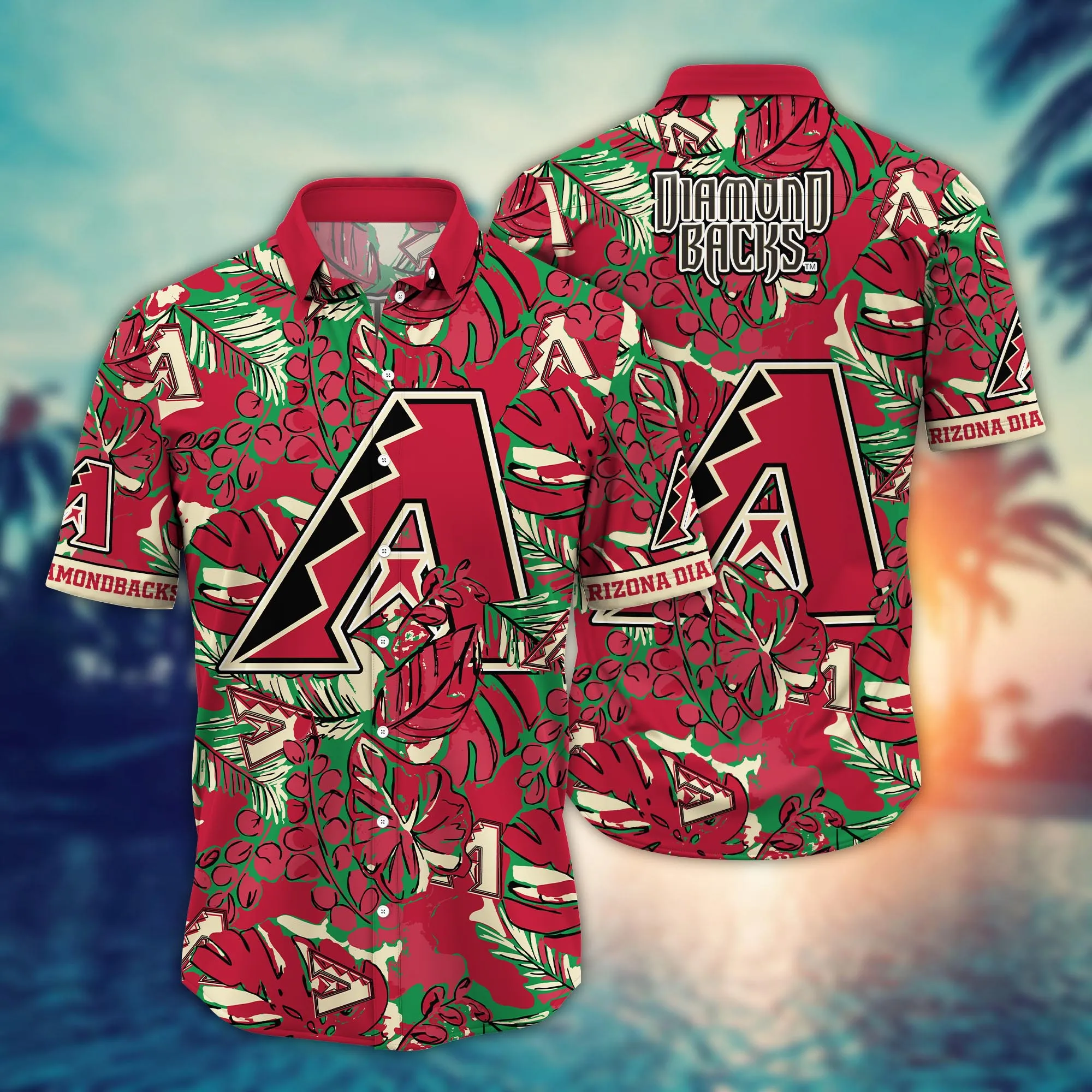 Arizona Diamondbacks Mlb Hawaiian Shirt August Tournament Play Shirts