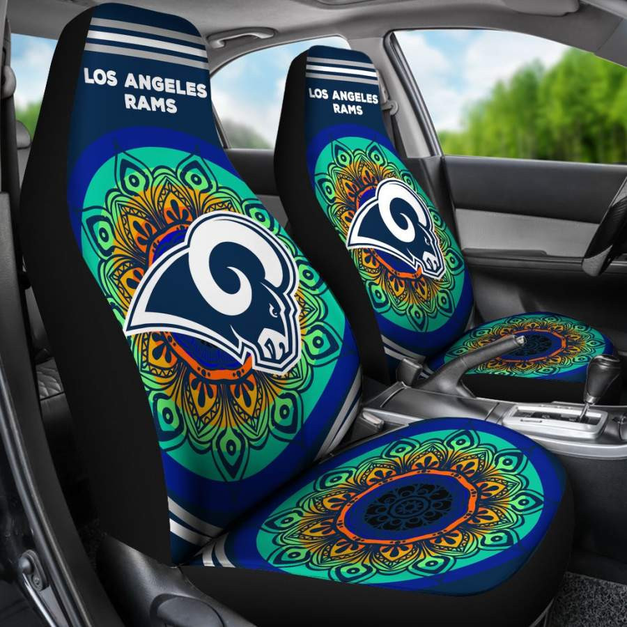 Unique Magical And Vibrant Los Angeles Rams Car Seat Covers CSC4511