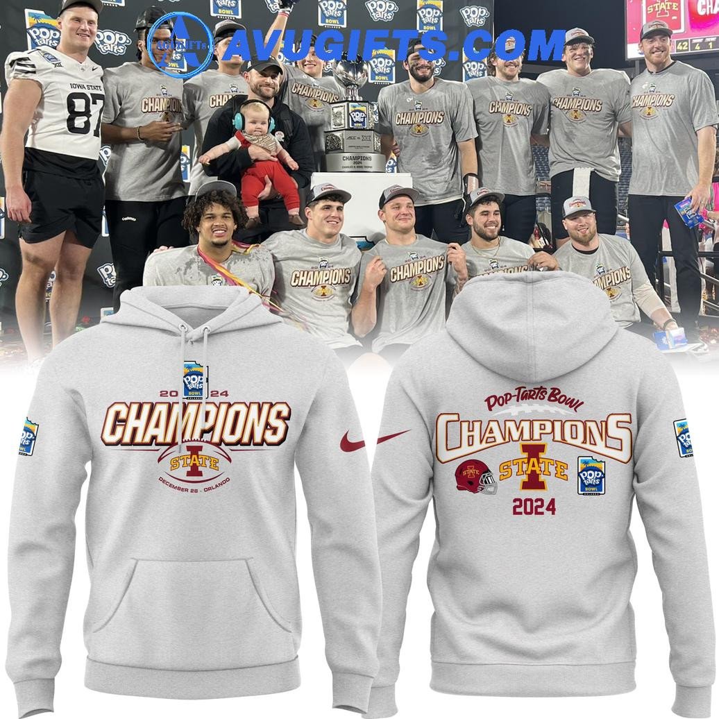 2024 Pop Tarts Bowl Champions Iowa State Football For Fans Limited Hoodie – Zip Hoodie 3D Aop Shirt