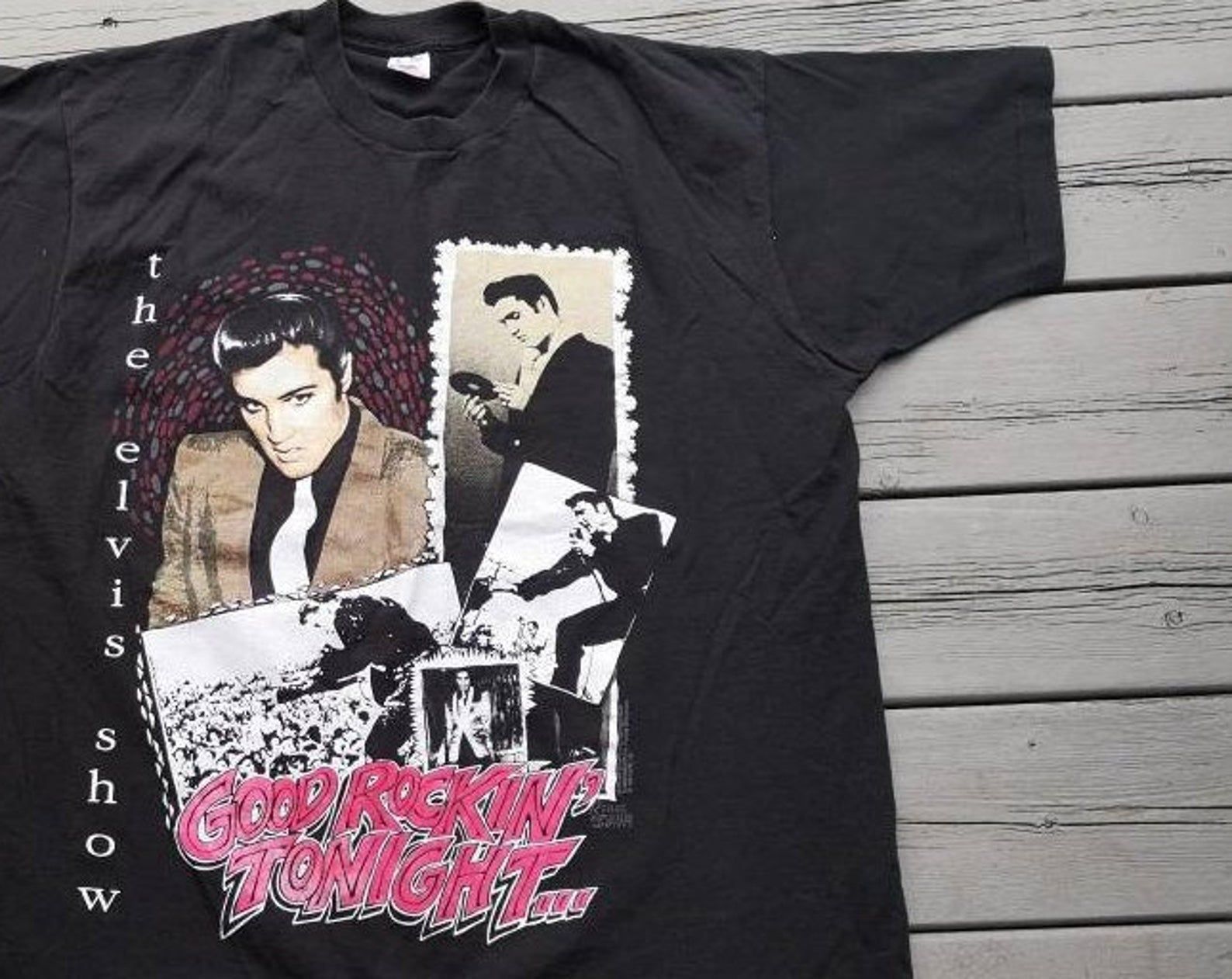 Vintage 1993 Elvis Presley The Elvis Show / Good Rockin' Tonight T-Shirt Made In Usa Unisex Style Shirthome