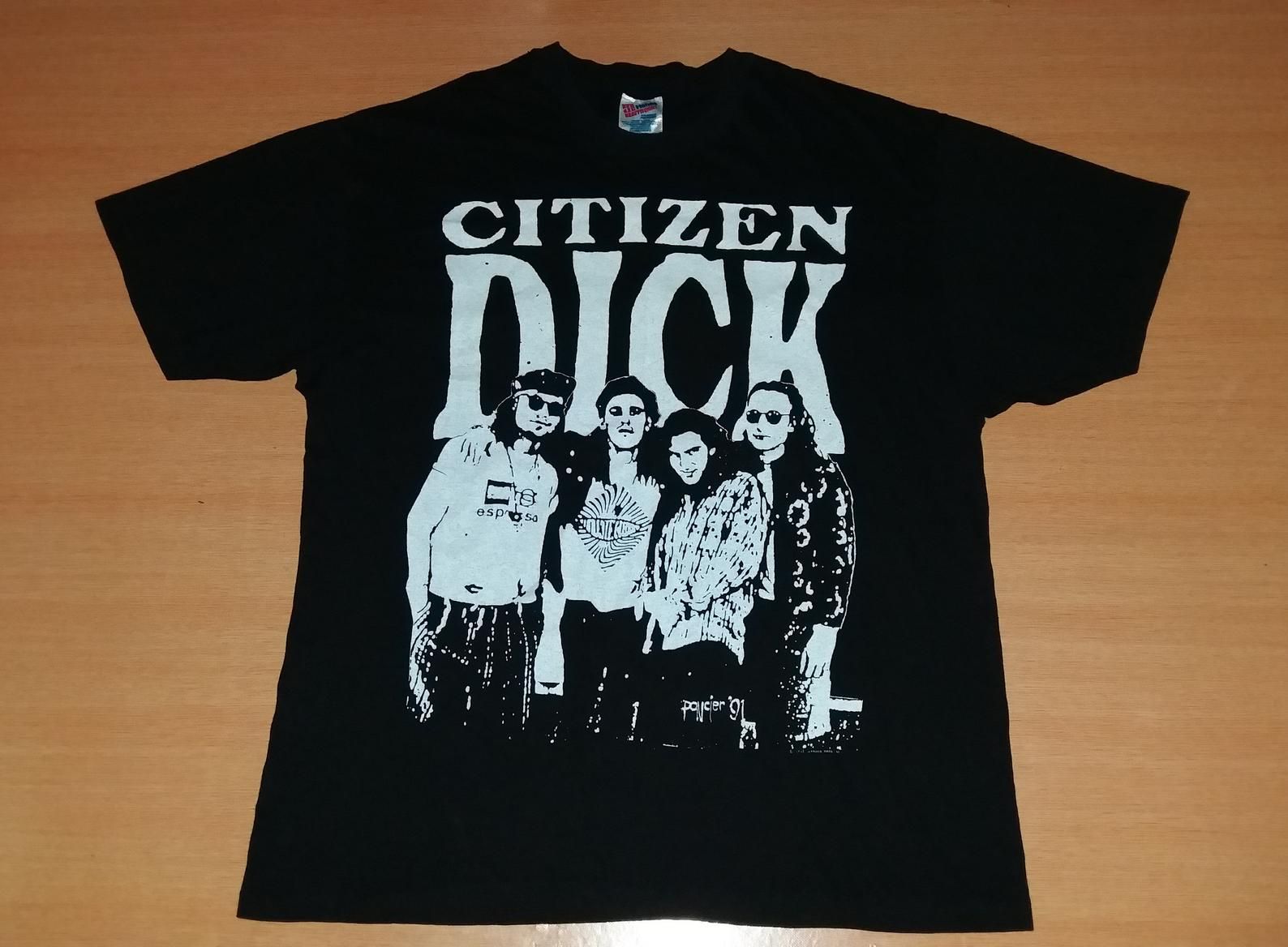 Vintage 1992 Citizen Dick Singles Movie Chris Cornell Eddie Vedder Tour Concert Promo Album Rare T-Shirt