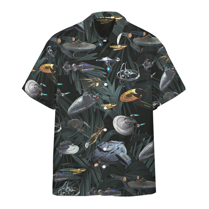 3D Star Trek Space Ships Custom Hawaiian Shirt