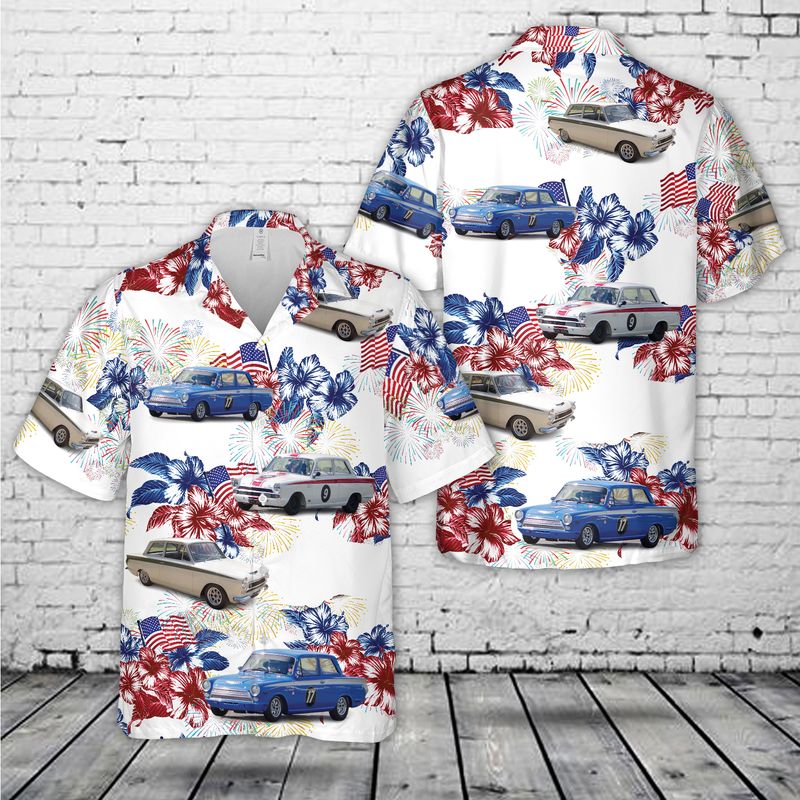 Ford Lotus Cortina Mk1 1964, 4Th Of July Hawaiian Shirt, Short Sleeve Hawaiian Shirt For Men