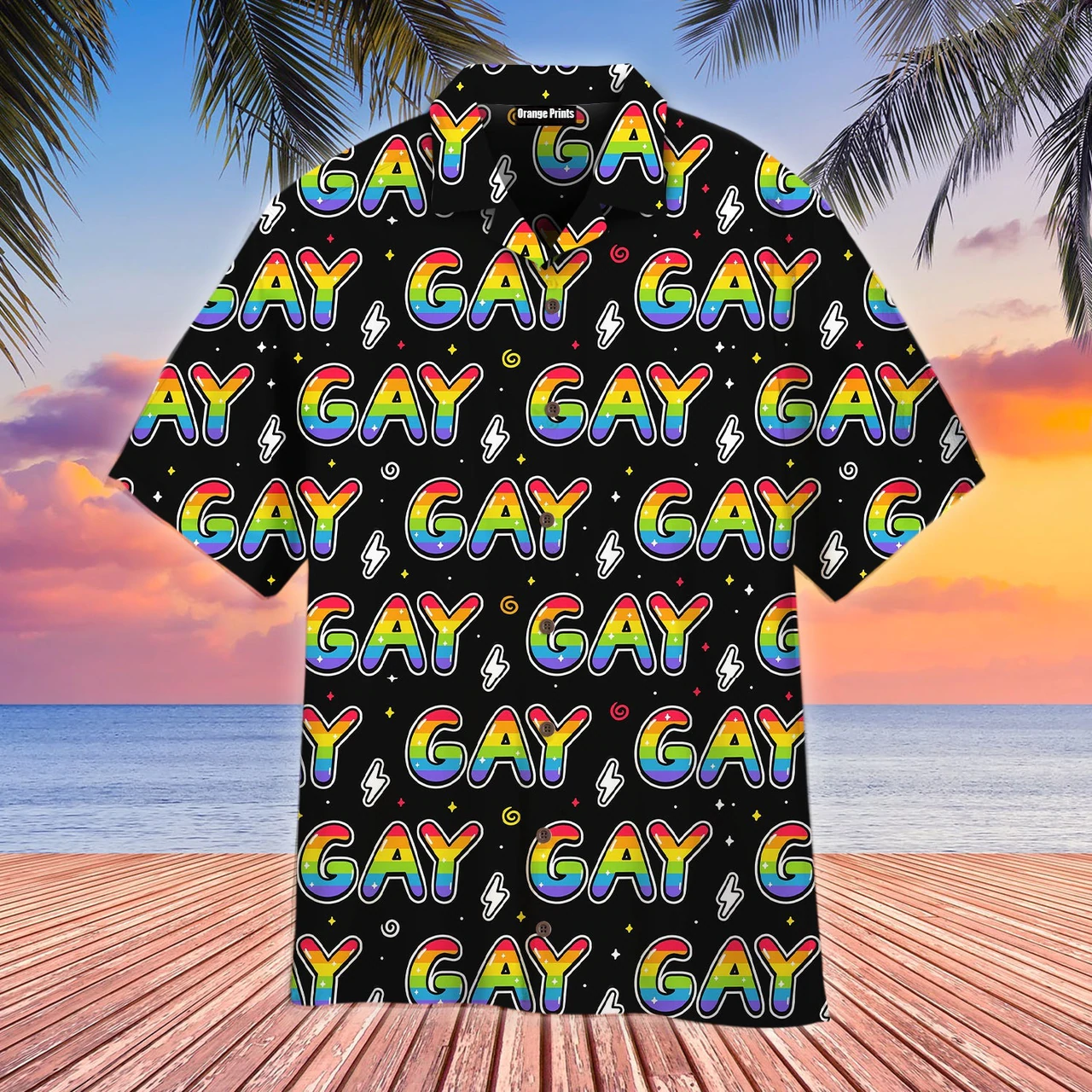 Rainbow Gay Pride Lgbt Hawaiian Shirt, Lgbt Shirt, Lesbian Shirt, Gay Shirt