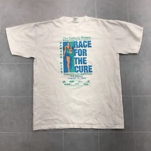 Vintage Silver Mountain Kansas City Race For The Cure 1996 T Shirt