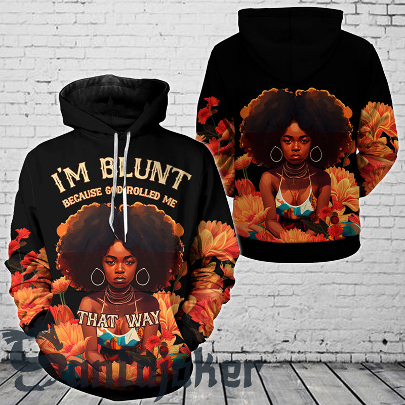 Pretty Black Girl Curls That Way Hoodie & Zip Hoodie