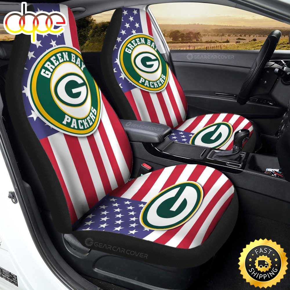 Green Bay Packers Customized Car Seat Cover Set Car Decor Accessories CSC6025