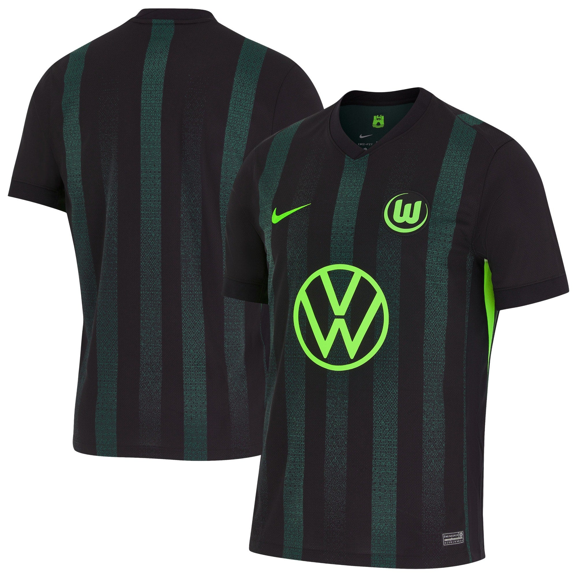 Vfl Wolfsburg Nike Away Stadium Shirt – 2024-25 Custom Jersey – Black