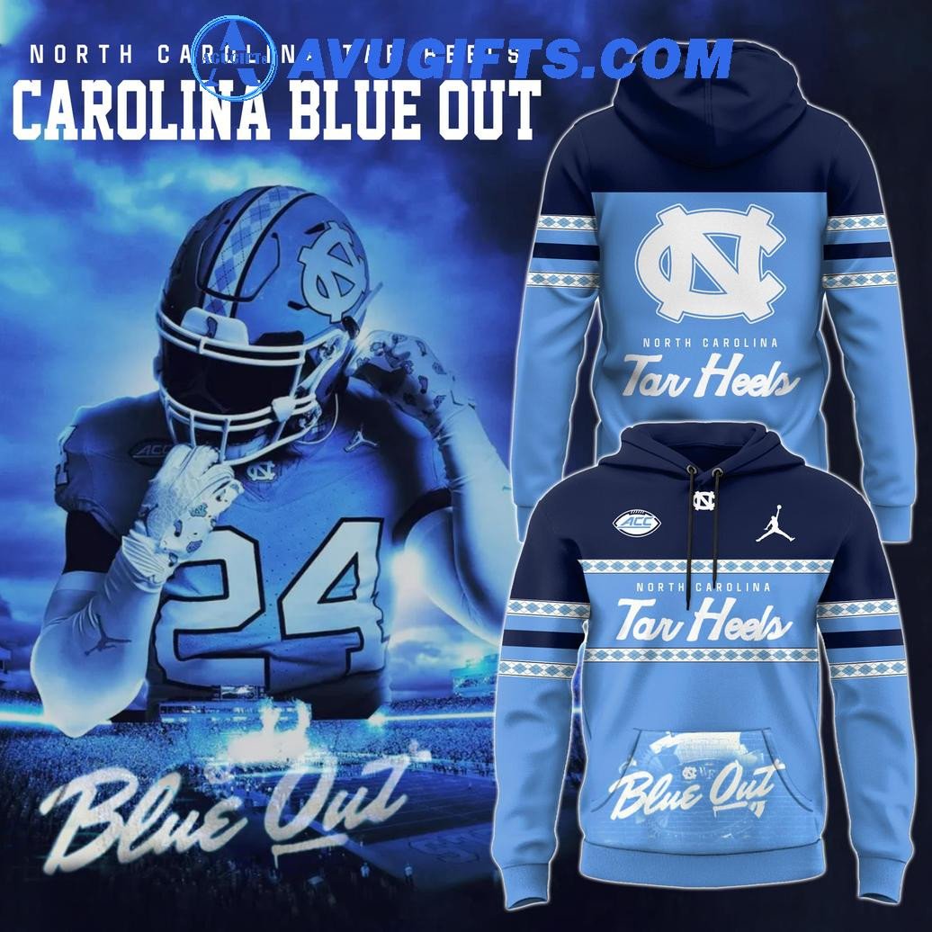 North Carolina Tar Heels – Carolina Blue Out 2024 Special Hoodie – Zip Hoodie 3D Aop Shirt