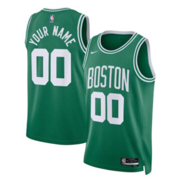 Boston Celtics Unisex 2023 Custom Jersey Green – Icon Edition