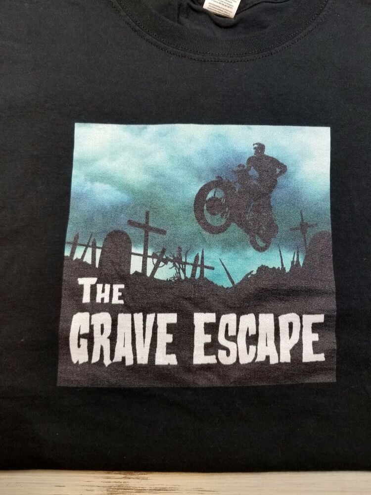 Rare Vintage The Grave Escape Band T Shirt Collectible Bindlestiffs Kansas City