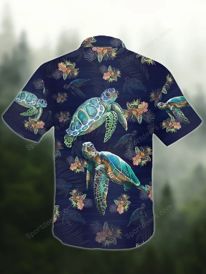 Ocean – Turtle Tropical Hawaiian Shirt, Summer Gift, Hawaiian Shirts For Men, Aloha Beach Shirt