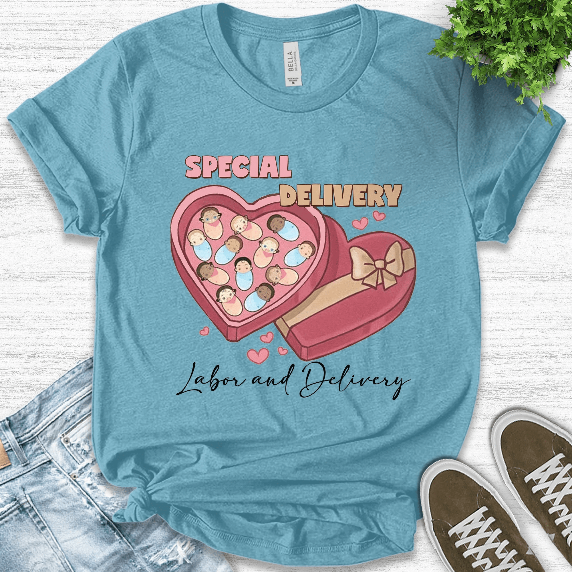 L And D Nurse Shirt Labor And Delivery Nurse Shirts St. Patrick’S Day Nurse Tshirt St Patricks Day Nurse One Lucky Nurse L&D Crew B-05012309 Unisex Cotton Tshirt