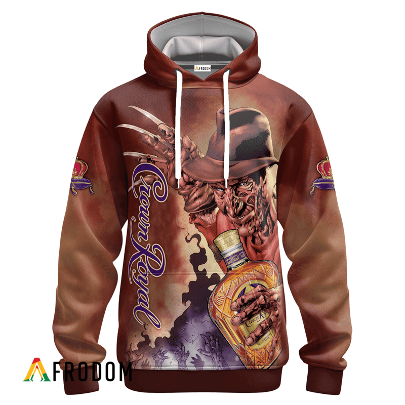 Crown Royal Halloween Freddy Krueger Hoodie & Zip Hoodie