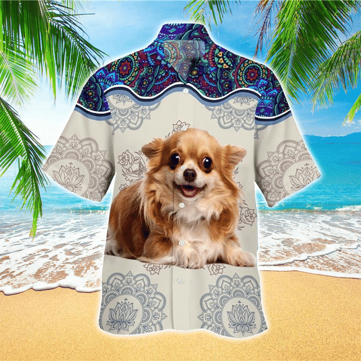 Chihuahua Terrier Hawaiian Shirt, Chihuahua Clothing, Flowers Aloha Shirt For Dog Lovers