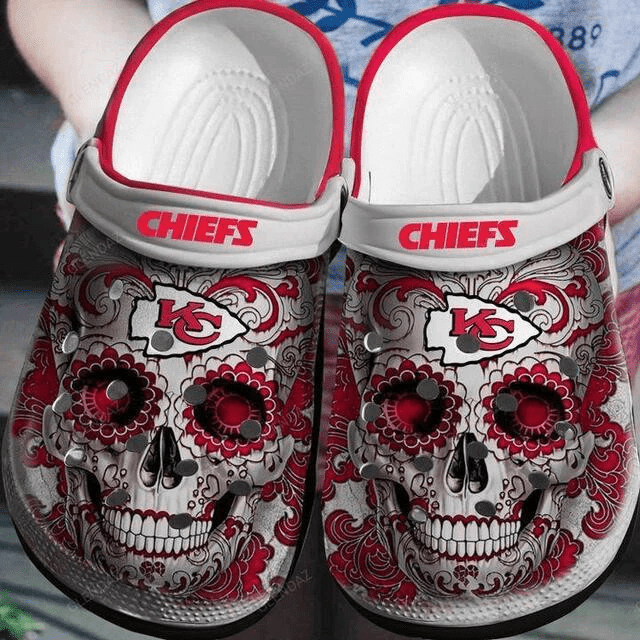 Kansas City Chiefs On Red Crocss Clog Comfortable Water Shoes Ver922