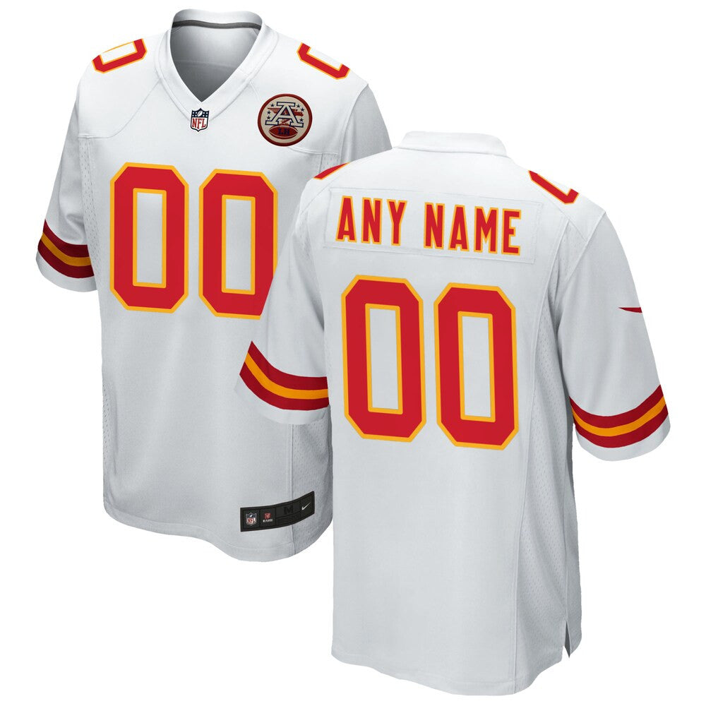 Men’S Kansas City Chiefs Nike White Custom Game Jersey