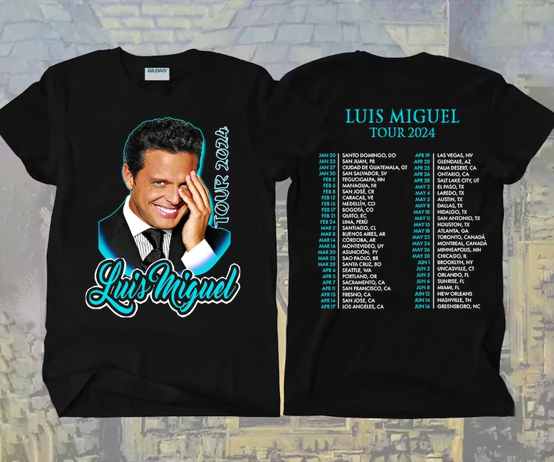 UPDATED 2024 Luis Miguel Tour Concert T-Shirt Sweatshirt, Luis Miguel Concert, 2024 Tour shirt, Great Gift for Fan