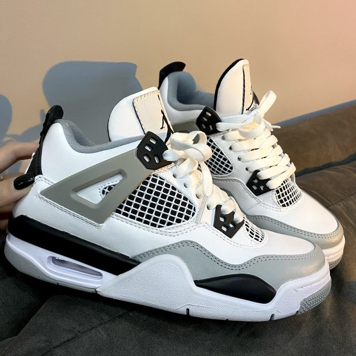 Air Jordan 4 Retro Military Black shoes women jordans sneakers men casual outfit fashion style trend fashionstation 0608 310