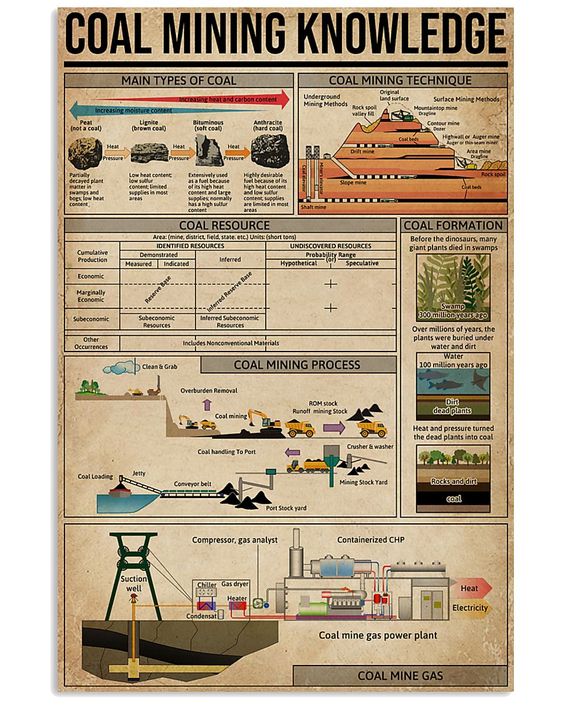Coal Mining Knowledge Poster