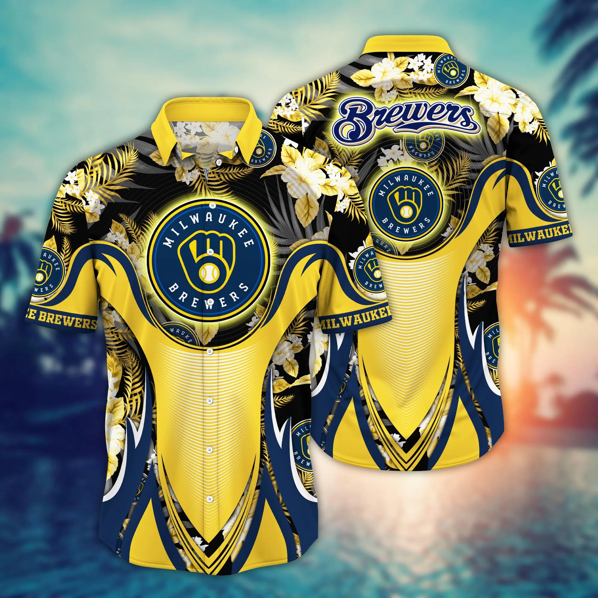 Milwaukee Brewers Mlb Hawaiian Shirt Beach Days Aloha Shirt