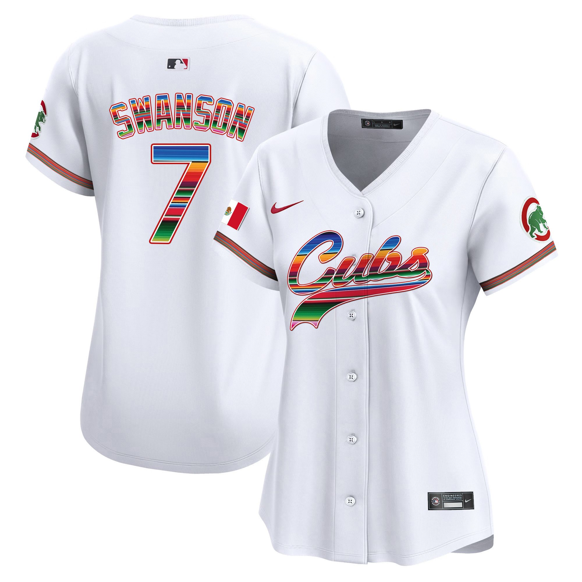 Women’S Chicago Cubs Mexico Vapor Premier Limited Jersey V2 – All Stitched