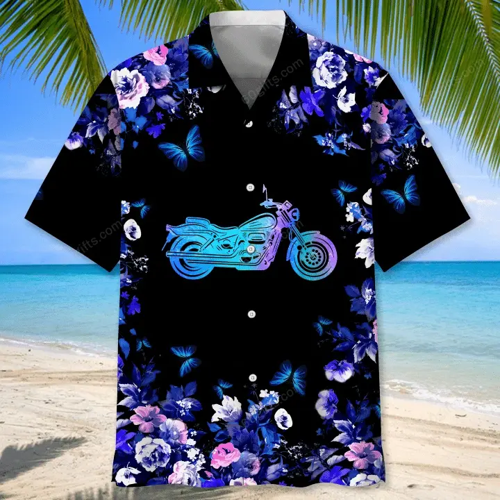 Happy Birthday 2022 - 3D Motorcycle Nature Hawaiian Shirt, Hoodie, Zip Hoodie, Hoodie Dress, Sweatshirt All Over Print