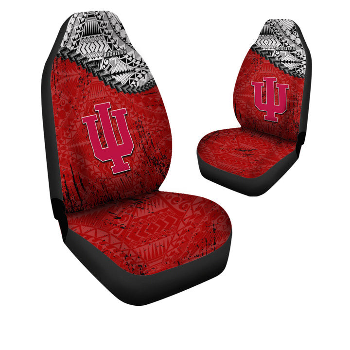 Indiana Hoosiers Crimson Polynesian Car Seat Cover Set CSC8656