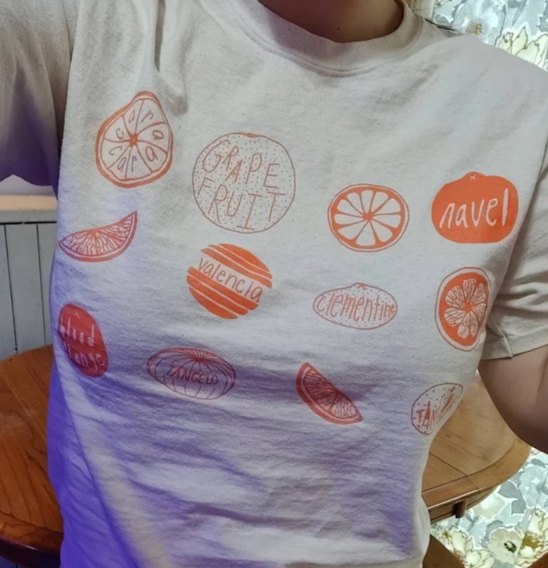 Oranges Food Screen Printed Tee Shirt Outfit