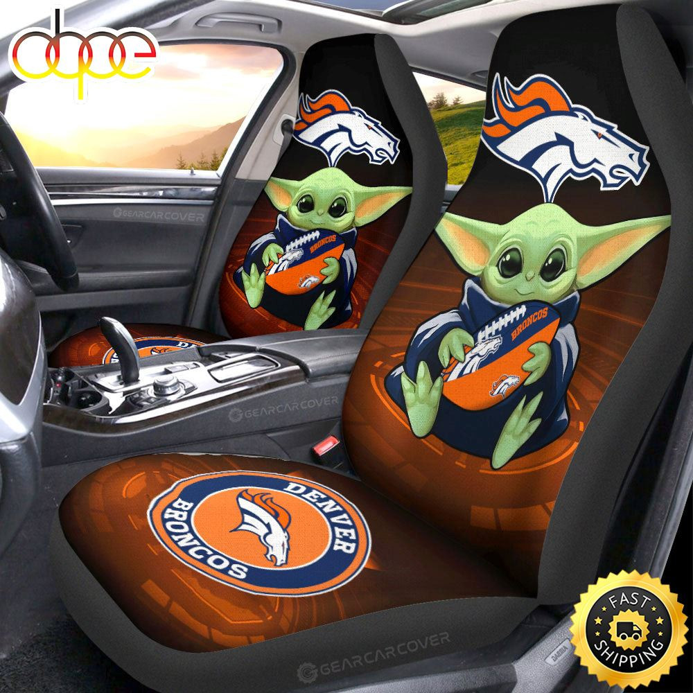 Denver Broncos Customized Car Seat Cover Set For Fan CSC9920