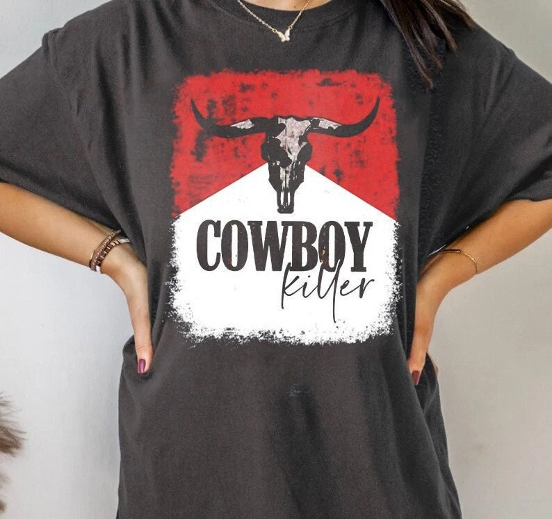Cowboy Killer Shirt, Country Shirt, Western Shirt, Southern Shirt, Country Girl, Vintage Tee, Boho Shirt, Retro Shirt, Cowgirl Shirt,Y2K Tee