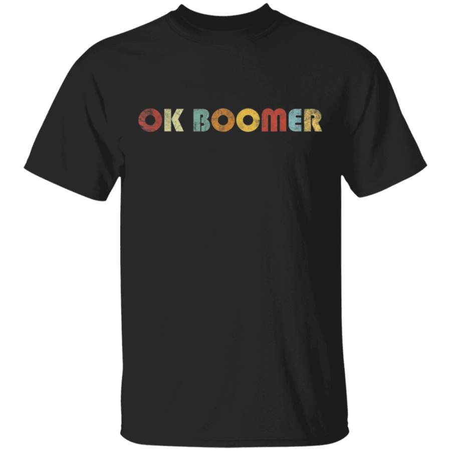 Vintage Ok Boomer  Ok Boomer Vintage Multiline Text Meme Hoodie Shirt