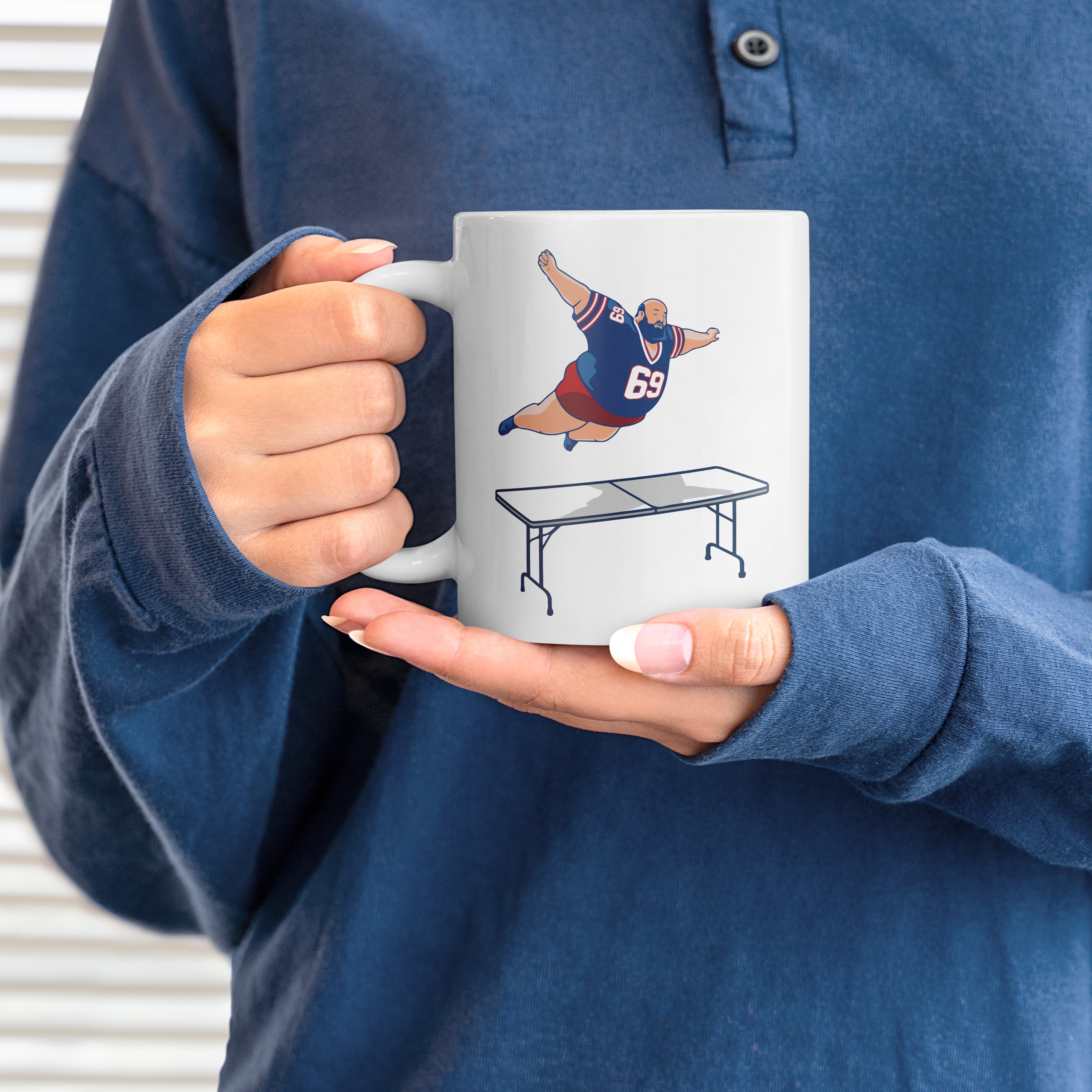 Bills Mafia Buffalo Bills Superfan Break The Table Funny Mug Football Fans'S Mug Fashion24Hs