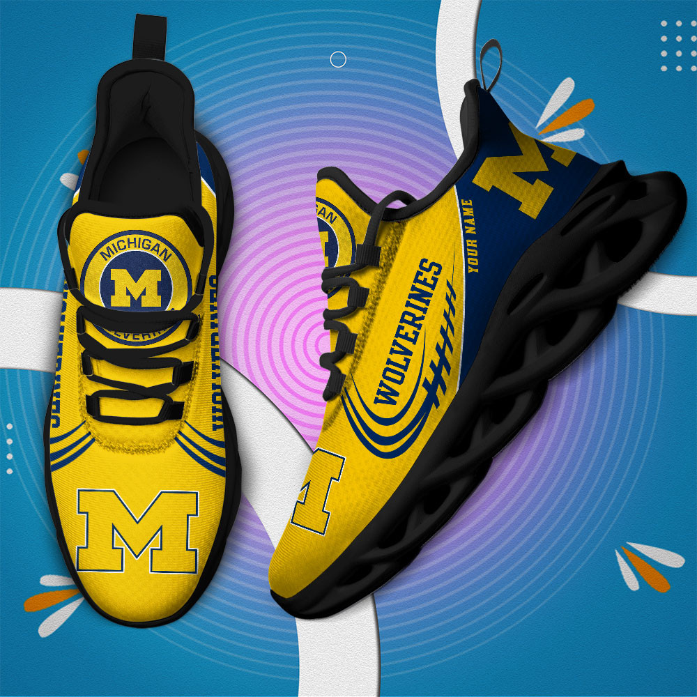 Michigan Wolverines Max Soul Shoes Sneakers For Men And Women 1943