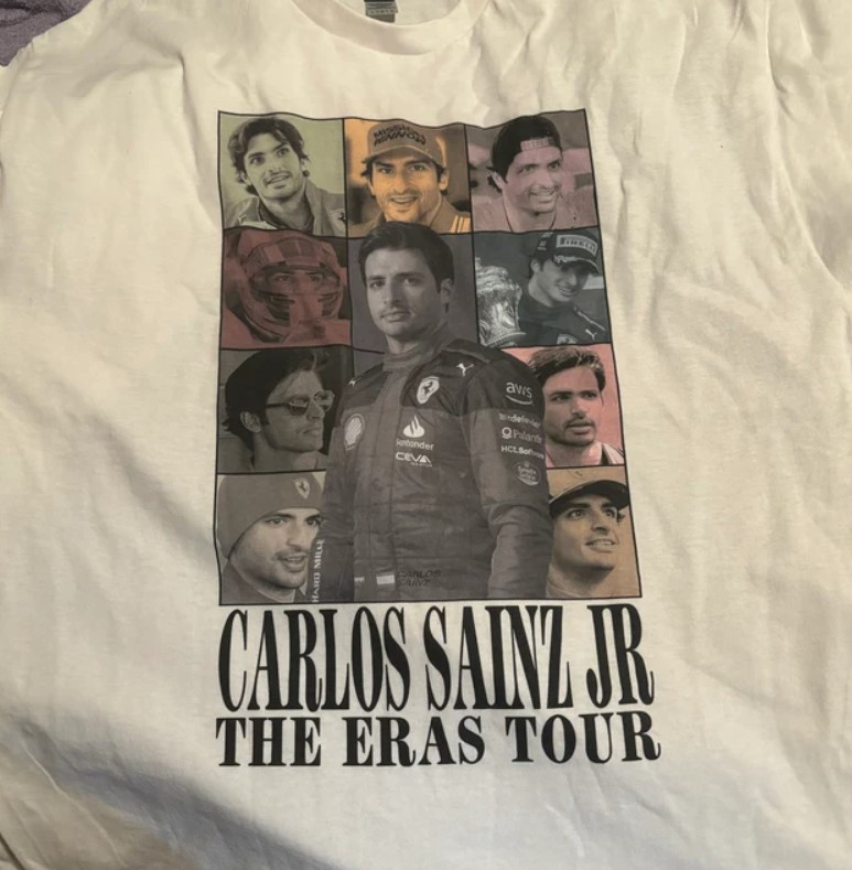 Carlos Sainz Jr The Eras Tour Shirt Carlos Sainz 90s Vintage Racing Shirt Outfit