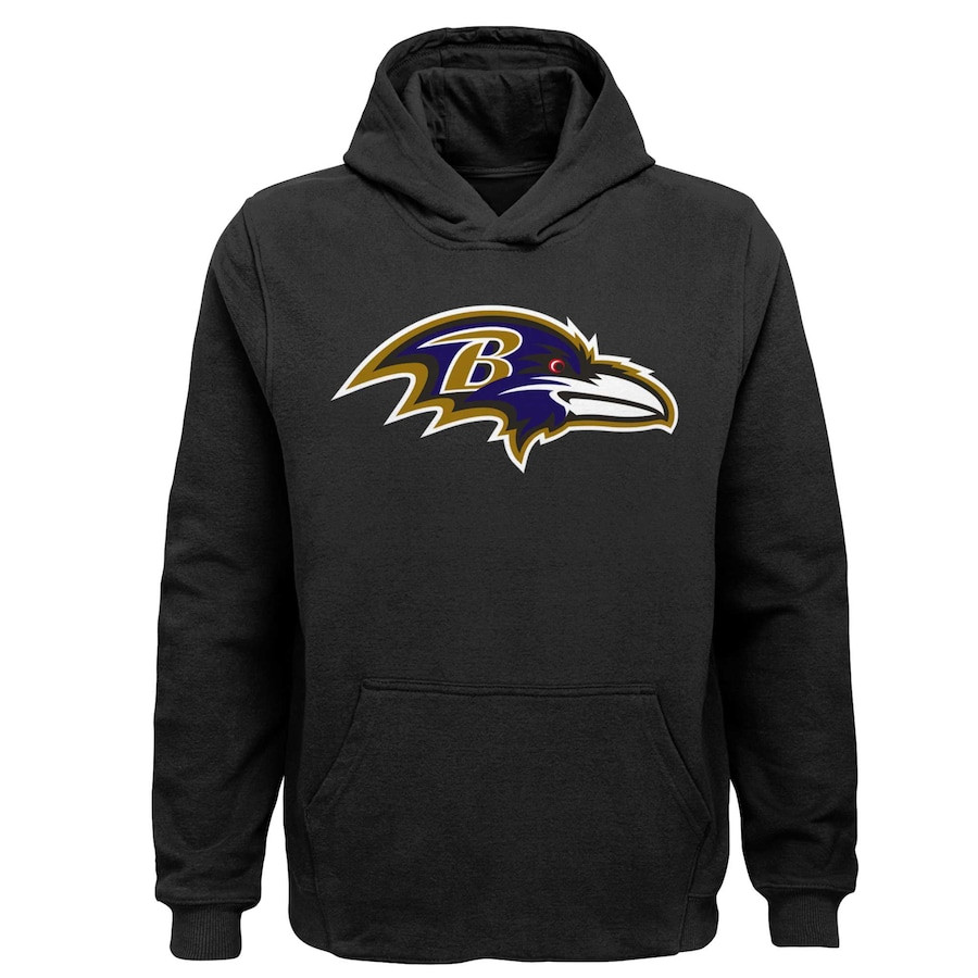 Baltimore Ravens Team Logo NFL Black Print 2D Hoodie