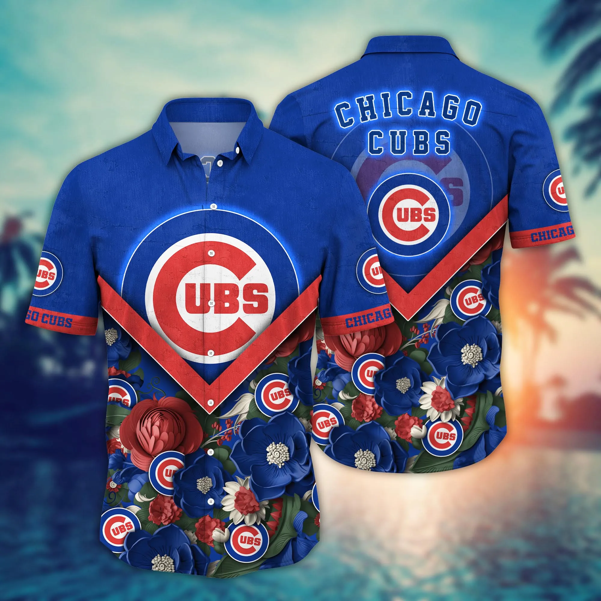 Chicago Cubs Mlb Hawaiian Shirt Custom Fireflies Aloha Shirt