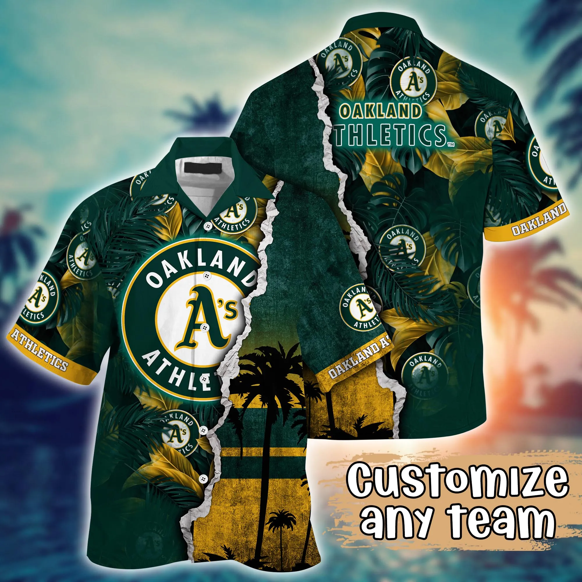 Oakland Athletics Mlb Hawaiian Shirt Custom Long Days Aloha Shirt