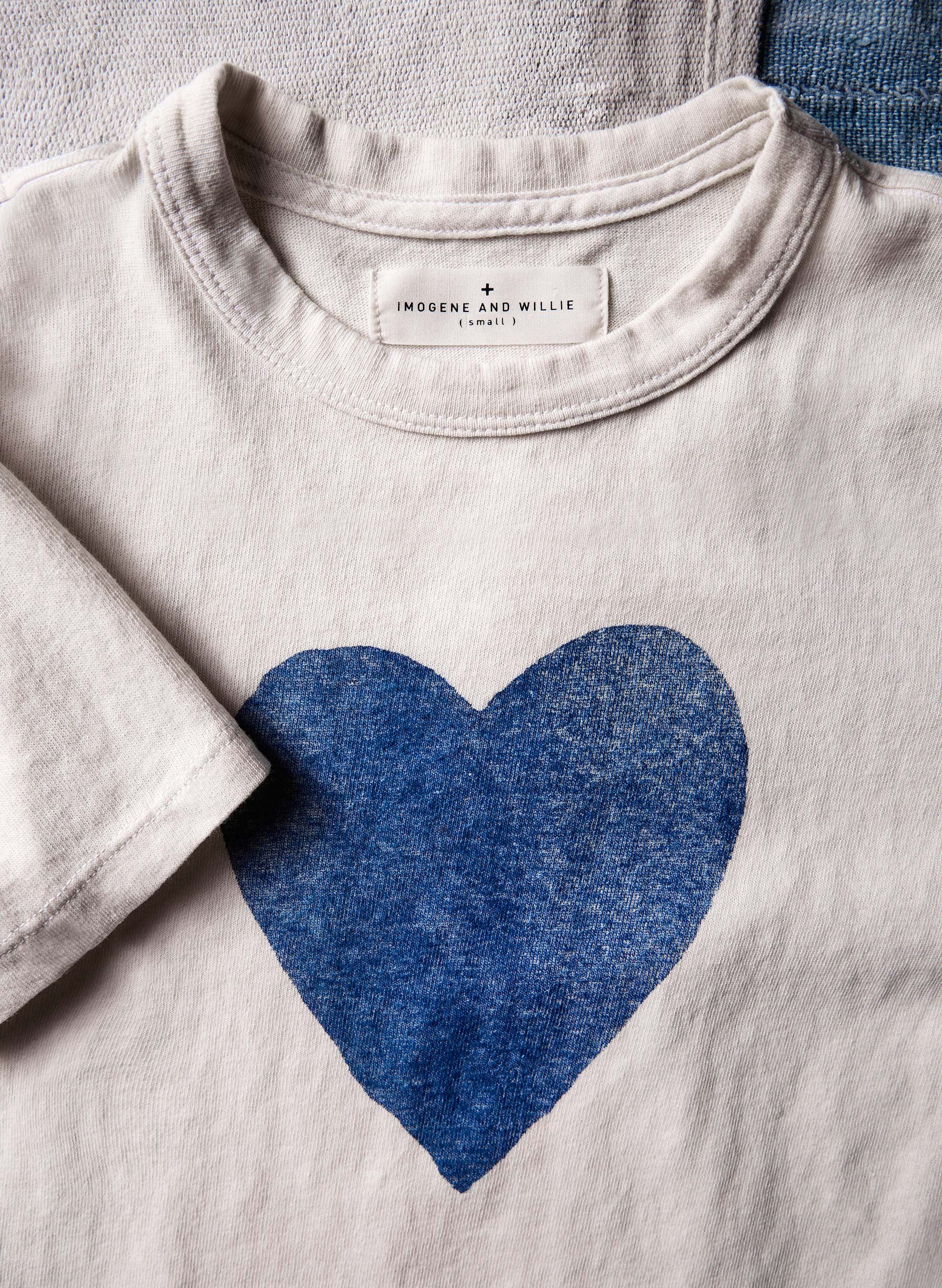 Shirt Ideas, the heart tee in blue