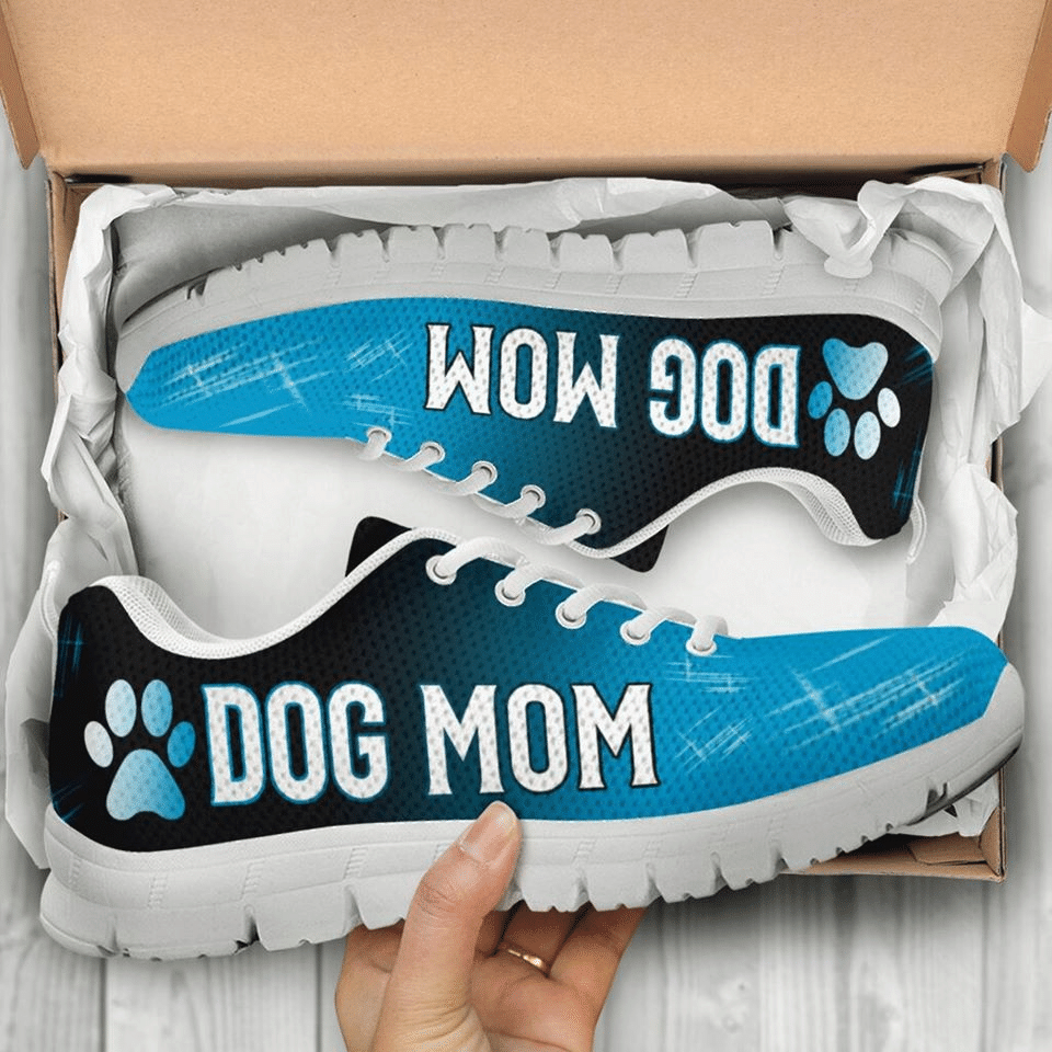 Dog Mom Shoes Running Birthday Gift Fashion White Shoes Fly Sneakers  Men And Women Size  Us