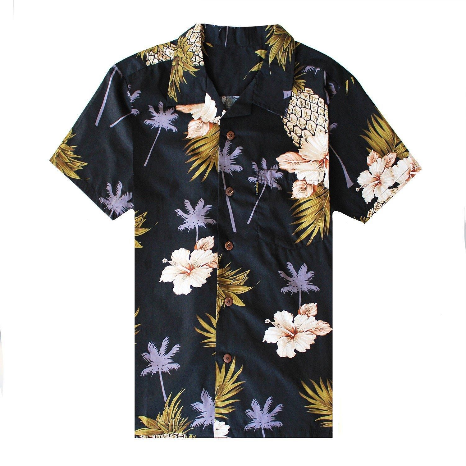 Floral Pineapple Shirt Print Hawaiia &hellip;