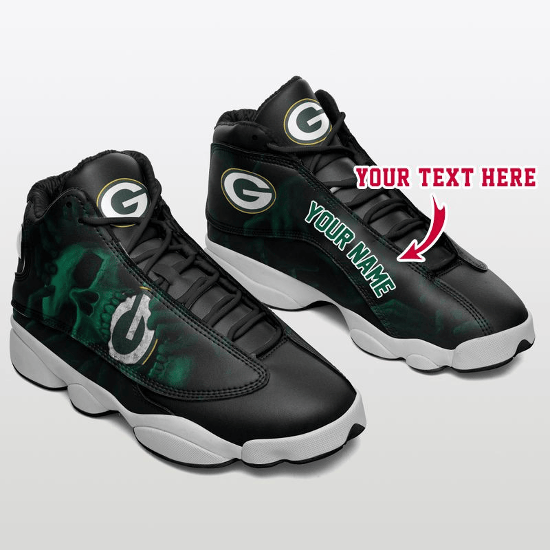 Green Bay Packers Bt Football Retro Custom JD 13 Shoes Personalize Name Sport Sneakers hkt JD13 V707