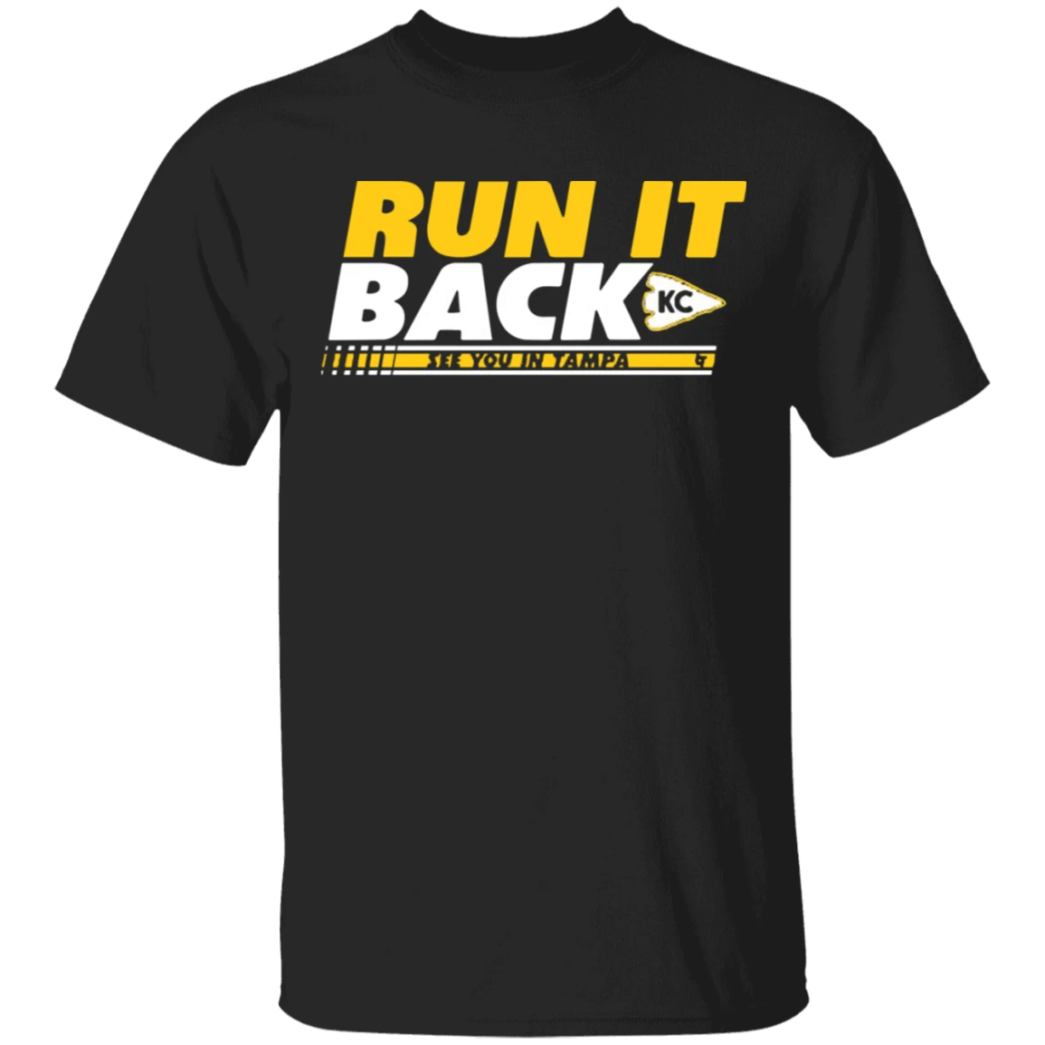 Onlytee - Graphic Tee - Kc Chiefs Run It Back Shirt Kansas City Chiefs Championship 2021 Shirt