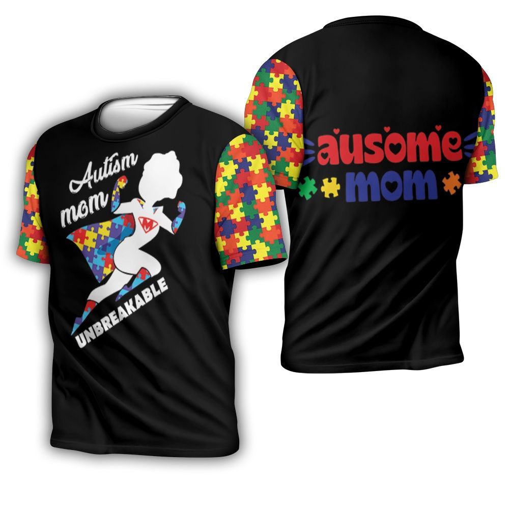 Autism Mom Unbreakable Superhero Aut …