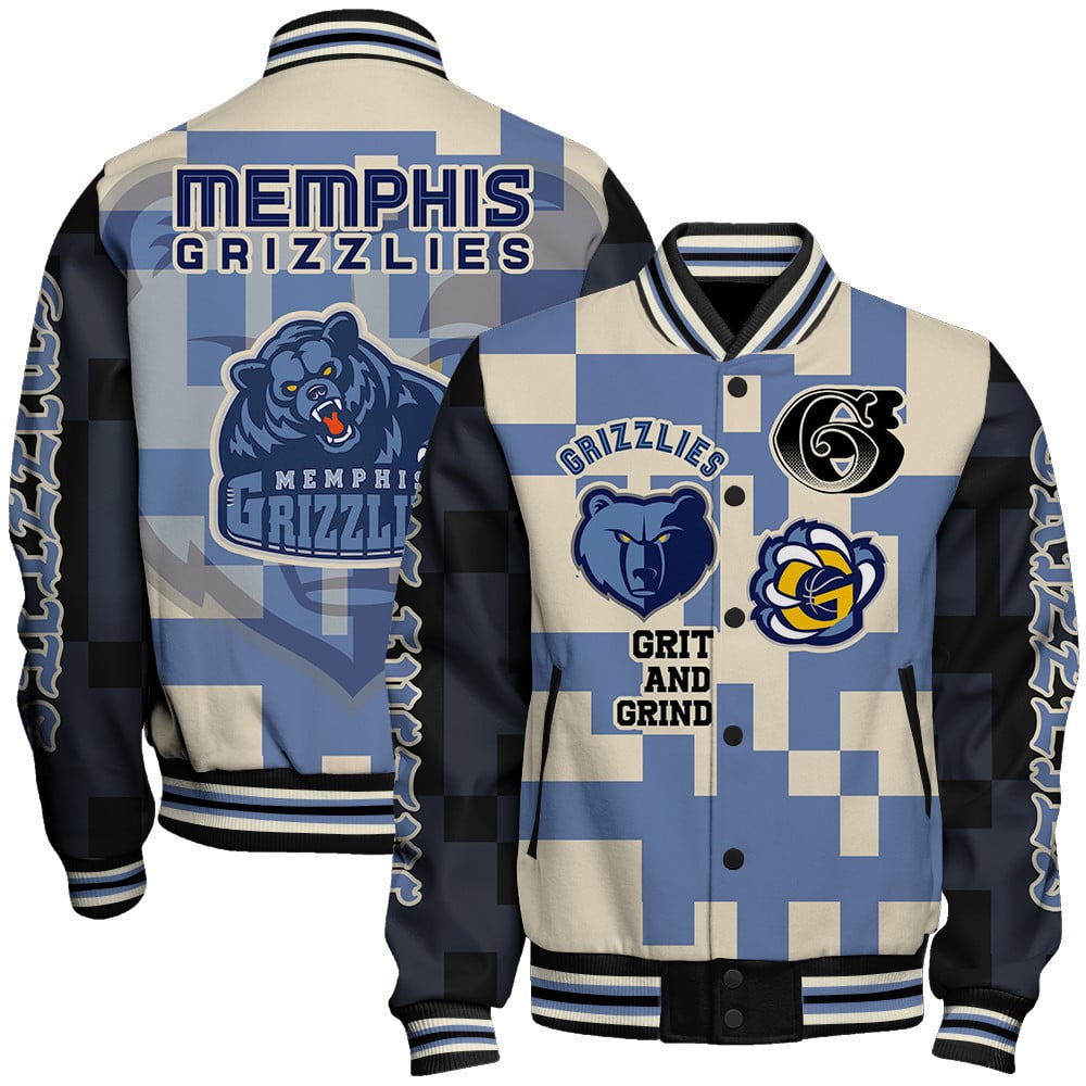 Memphis Grizzlies National Basketball Association AOP Varsity Jacket STM Ver 07