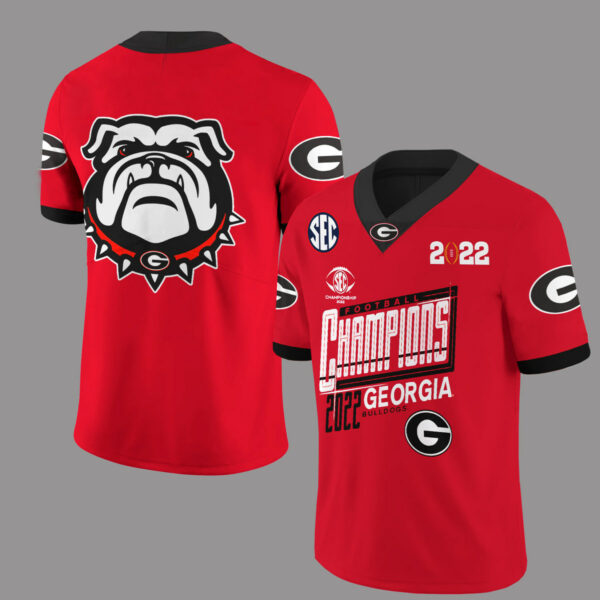 Georgia Bulldogs Sec Champions 2025 Jersey Ver 4