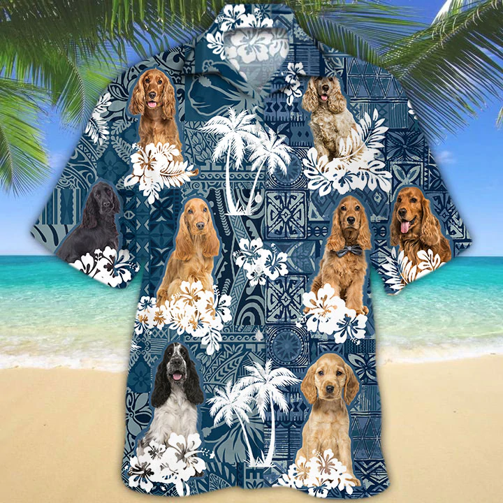 Cocker Spaniel Hawaiian Shirt